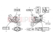 HONDA CBF600NA CBF600N 2010 F-49 WARNING LABEL