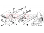 HONDA CBF600NA4 CBF600N ABS 2004 F-23 SWING ARM