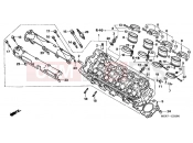 HONDA CBF600NA6 CBF600N ABS 2006 E-2 CYLINDER HEAD (CBF600S6 / SA6 / N6 / NA6)