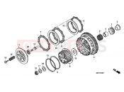 HONDA CBF600NA8 CBF600N ABS 2008 E-6-1 CLUTCH (CBF600S8 / SA8 / N8 / NA8)