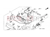 HONDA CBF600S4 CBF600S 2004 F-27 REAR COMBINATION LAMP