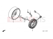 HONDA CBF600S6 CBF600S 2006 GENERATOR E-9 (CBF600S6 / SA6 / N6 / NA6)