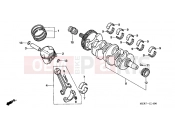 HONDA CBF600S6 CBF600S 2006 E-14 CRANKSHAFT / PISTON (CBF600S6 / SA6 / N6 / NA6)