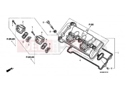 HONDA CBF600SA CBF600S 2010 E-1 VALVE COVER