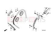 HONDA CBF600SA CBF600S 2010 E-4 TIMING CHAIN ​​/ TENSIONER