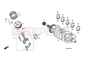 HONDA CBF600SA CBF600S 2010 E-16 CRANKSHAFT / PISTON