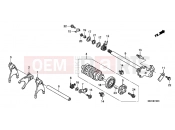HONDA CBF600SA CBF600S 2010 E-19 TRANSMISSION DRUM