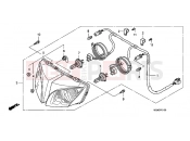 HONDA CBF600SA CBF600S 2010 F-1 HEADLAMP (CBF600S / SA)