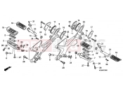 HONDA CBF600SA CBF600S 2010 F-30 FOOTREST