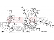 HONDA CBF600SA4 CBF600S ABS 2004 F-6 STEERING BAR PIPE / UPPER BRIDGE