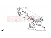 HONDA CBF600SA4 CBF600S ABS 2004 F-10 FRONT BRAKE CALIPER (B.)