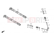 HONDA CBF600SA5 CBF600S ABS 2005 E-3 CAMSHAFT / VALVE