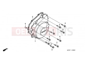 HONDA CBF600SA6 CBF600S ABS 2006 E-8 GENERATOR COVER (CBF600S6 / SA6 / N6 / NA6)