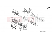 HONDA CBF600SA6 CBF600S ABS 2006 E-16 TRANSMISSION DRUM (CBF600S6 / SA6 / N6 / NA6)