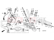HONDA CBF600SAA CBF600SA 2010 F-7 STEERING BAR PIPE / UPPER BRIDGE