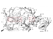 HONDA CBF600SAA CBF600SA 2010 F-43 ENGINE HOUSING