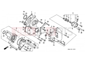 HONDA CBR1000FN CBR1000F 1992 E-11 WATER PUMP