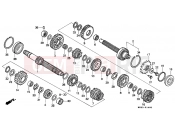 HONDA CBR1000FN CBR1000F 1992 E-16 TRANSMISSION