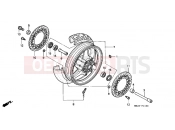 HONDA CBR1000FN CBR1000F 1992 F-11 FRONT WHEEL