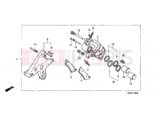 HONDA CBR1000FN CBR1000F 1992 F-13 REAR BRAKE CALIPER