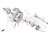 HONDA CBR1000FN CBR1000F 1992 F-14 REAR WHEEL