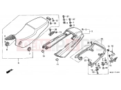 HONDA CBR1000FN CBR1000F 1992 F-16 SEAT / REAR ENGINE HOUSING
