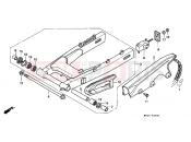 HONDA CBR1000FN CBR1000F 1992 F-23 SWING ARM