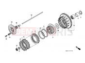 HONDA CBR1000FT CBR1000F 1996 E-7 CLUTCH