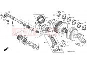 HONDA CBR1000FT CBR1000F 1996 E-15 CRANKSHAFT / PISTON