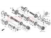 HONDA CBR1000FT CBR1000F 1996 E-16 TRANSMISSION