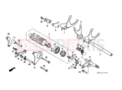 HONDA CBR1000FT CBR1000F 1996 E-17 TRANSMISSION DRUM