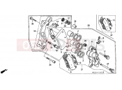 HONDA CBR1000FT CBR1000F 1996 F-10 FRONT BRAKE CALIPER (1)