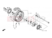 HONDA CBR1000FT CBR1000F 1996 F-14 REAR WHEEL