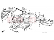 HONDA CBR1000FT CBR1000F 1996 F-33 ​​UPPER ENGINE HOUSING