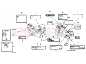 HONDA CBR1000FT CBR1000F 1996 F-36 WARNING LABEL