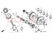 HONDA CBR1000RRB CBR1000RR Fireblade 2011 E-15 CRANKSHAFT / PISTON