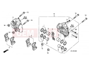 HONDA CBR1000RRB CBR1000RR Fireblade 2011 F-10 FRONT BRAKE CALIPER