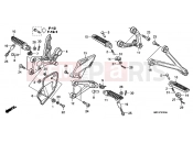 HONDA CBR1000RRB CBR1000RR Fireblade 2011 F-21 FOOTREST