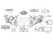 HONDA CBR1000RRB CBR1000RR Fireblade 2011 F-37-1 WARNING LABEL (2)
