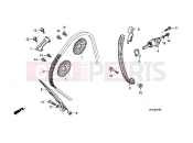 HONDA CBR1000RA9 CBR1000RR Fireblade C-ABS 2009 E-4 TIMING CHAIN ​​/ TENSIONER