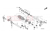 HONDA CBR1000RA9 CBR1000RR Fireblade C-ABS 2009 E-17 TRANSMISSION DRUM