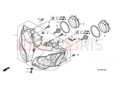 HONDA CBR1000RA9 CBR1000RR Fireblade C-ABS 2009 F-1 HEADLIGHT