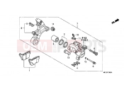 HONDA CBR1000RA9 CBR1000RR Fireblade C-ABS 2009 F-13 REAR BRAKE CALIPER