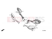 HONDA CBR1000RA9 CBR1000RR Fireblade C-ABS 2009 F-35 REAR MIRROR