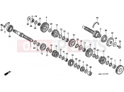 HONDA CBR600SEW CBR600F Smokin' Joes 1998 E-15 TRANSMISSION