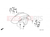 HONDA CBR600SEW CBR600F Smokin' Joes 1998 F-7 FRONT FENDER