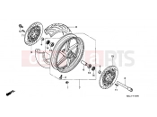 HONDA CBR600SEW CBR600F Smokin' Joes 1998 F-10 FRONT WHEEL