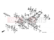 HONDA CBR600SEW CBR600F Smokin' Joes 1998 F-29 FRAME HOUSING
