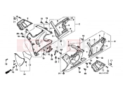 HONDA CBR600SEW CBR600F Smokin' Joes 1998 F-33 ​​LOWER ENGINE HOUSING