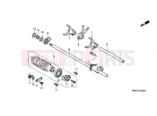 HONDA CBR600FS1 CBR600F Special Edition 2001 E-16 TRANSMISSION DRUM